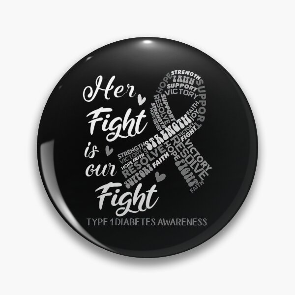 Item preview, Type 1 Diabetes Awareness Her Fight is our Fight designed and sold by heckforddewey.
