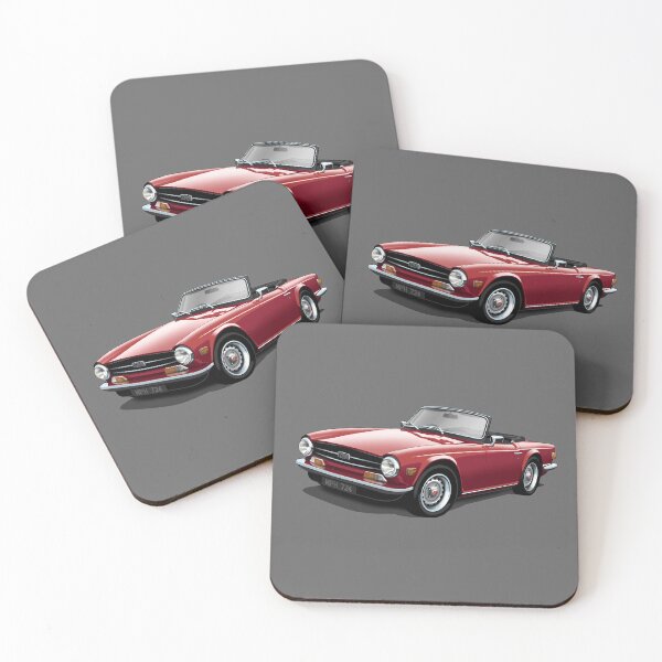 Item preview, Triumph TR6 in maroon designed and sold by candc-retro.