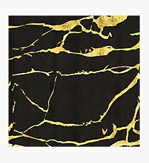 Black Gold Foil Photographic Print