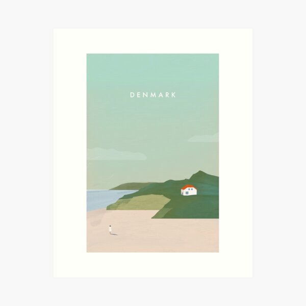 Item preview, Denmark illustration designed and sold by katinkareinke.