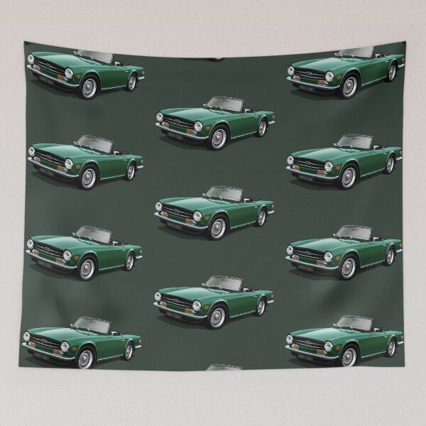 Item preview, Triumph TR6 in dark green designed and sold by candc-retro.