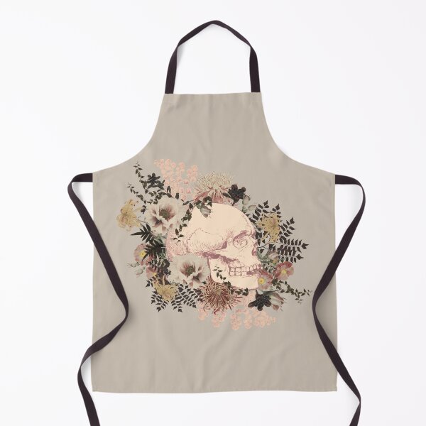 Item preview, Beautiful Vintage Human Skull Illustration, Taupe Tones designed and sold by TrulyEpoque.