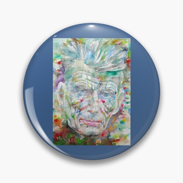 Item preview, SAMUEL BECKETT watercolor portrait.7   designed and sold by Balmasurya.