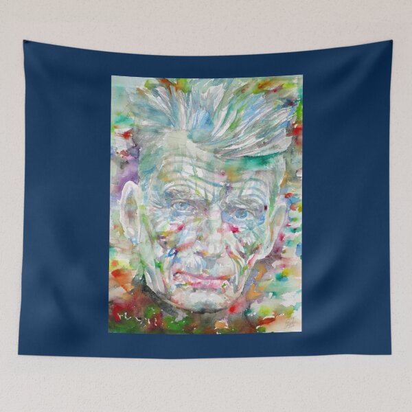 Item preview, SAMUEL BECKETT watercolor portrait.7   designed and sold by Balmasurya.
