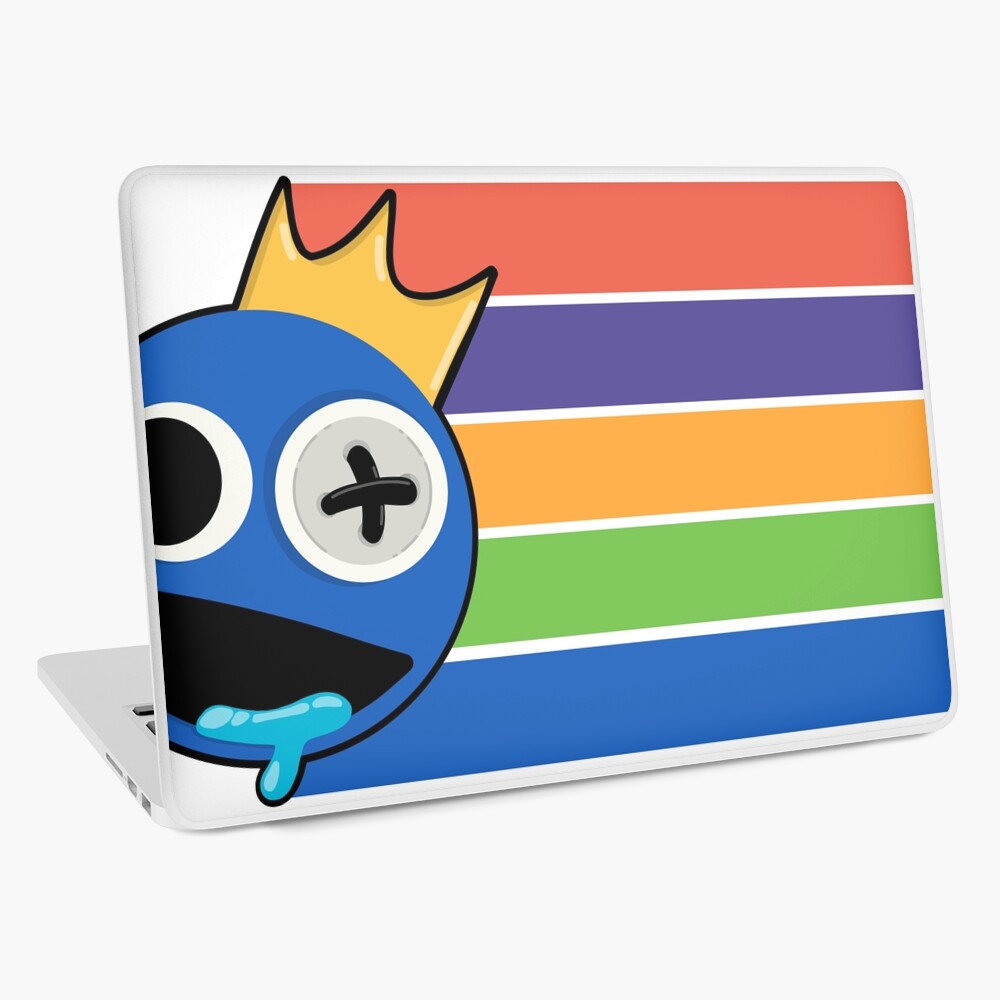 BLUE FACE Rainbow Friends. Blue Roblox Rainbow Friends Characters, roblox,  video game. Halloween Laptop Skin for Sale by Mycutedesings-1