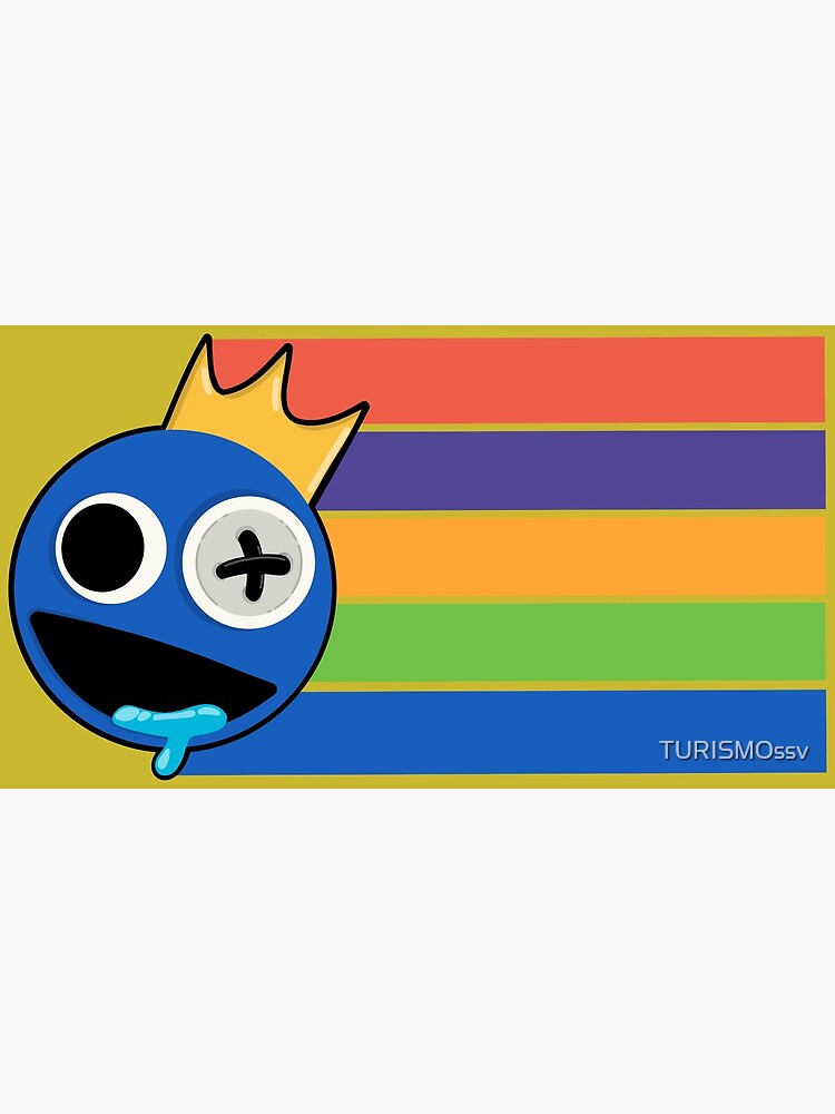 Rainbow friends blue emoji