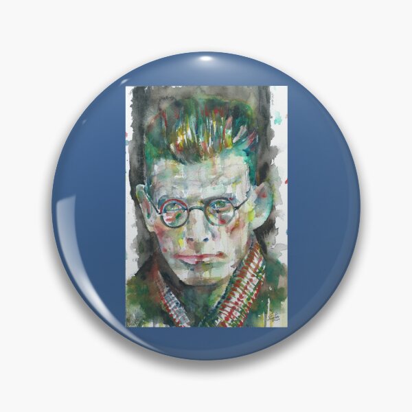 Item preview, SAMUEL BECKETT watercolor portrait.11   designed and sold by Balmasurya.