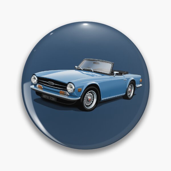 Artikelvorschau, Triumph TR6 in hellblau entworfen und verkauft von candc-retro.