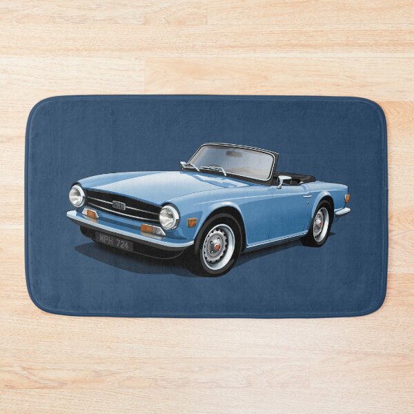 Item preview, Triumph TR6 in light blue designed and sold by candc-retro.