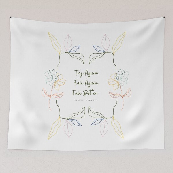 Item preview, Try again, fail again, fail better.  Quote by Samuel Beckett    designed and sold by Balmasurya.
