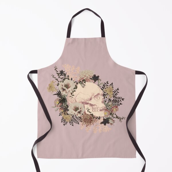 Item preview, Beautiful Vintage Human Skull Illustration, Powder Pink Tones designed and sold by TrulyEpoque.
