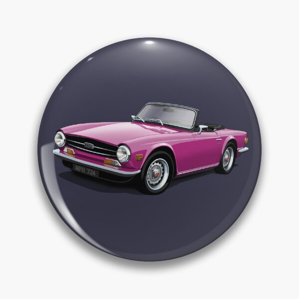 Artikelvorschau, Triumph TR6 in Magenta entworfen und verkauft von candc-retro.