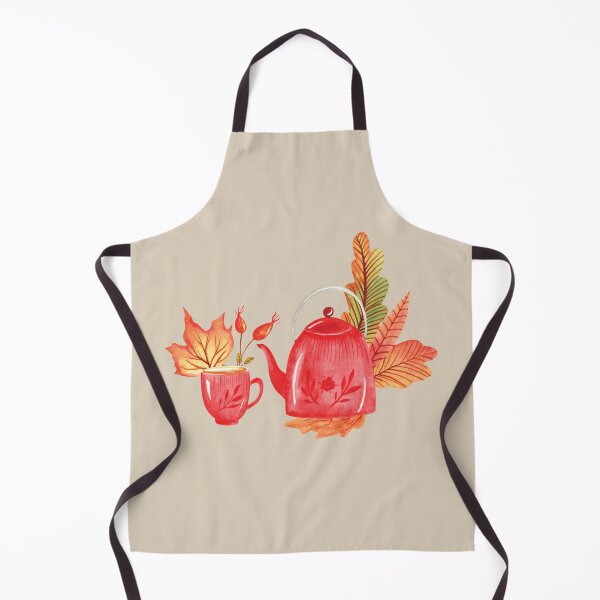 Item preview, Autumn tea foliage watercolor illustration designed and sold by pinkyfish1010.