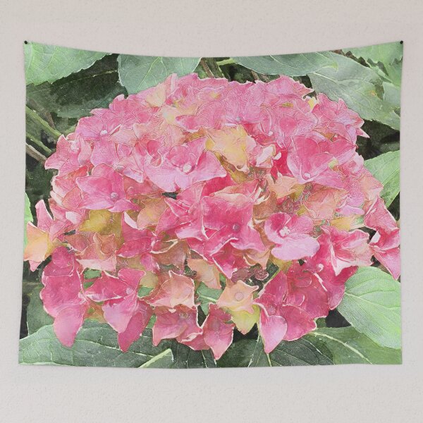 Item preview, Antique Pink Hydrangea In Watercolor designed and sold by Finding Fortuity.