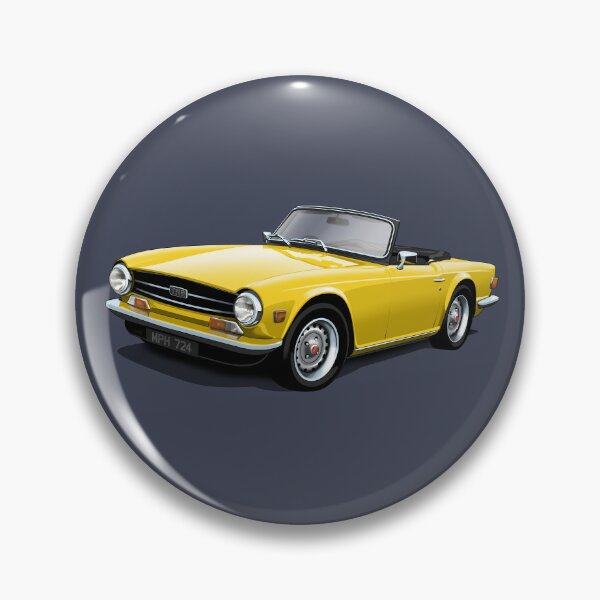 Item preview, Triumph TR6 in yellow designed and sold by candc-retro.