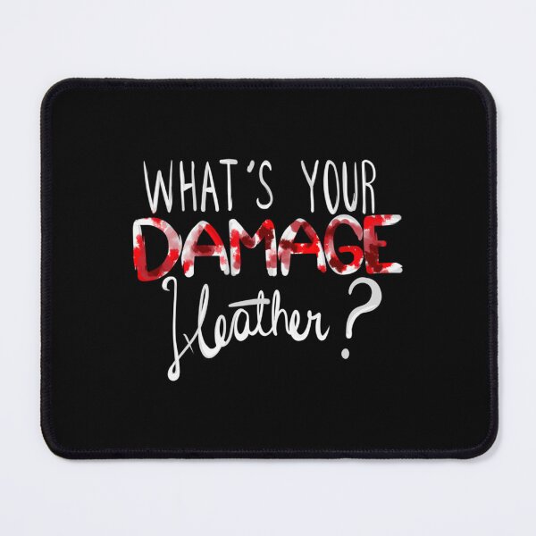 Item preview, What's Your Damage White Text designed and sold by Tranquilharris.