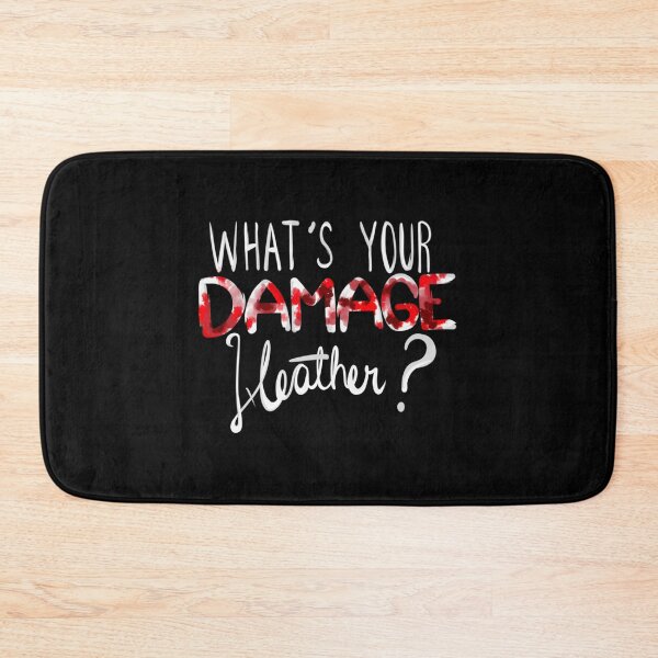 Item preview, What's Your Damage White Text designed and sold by Tranquilharris.