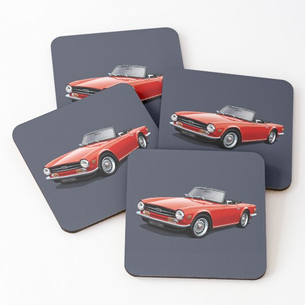 Item preview, Triumph TR6 in red designed and sold by candc-retro.