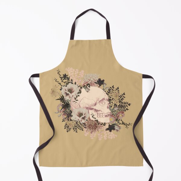 Item preview, Beautiful Vintage Human Skull Illustration, Powder Yellow Tones designed and sold by TrulyEpoque.