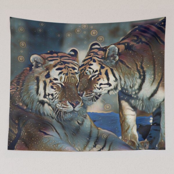 Item preview, TIGER LOVE PAINTING designed and sold by KatisDesign.