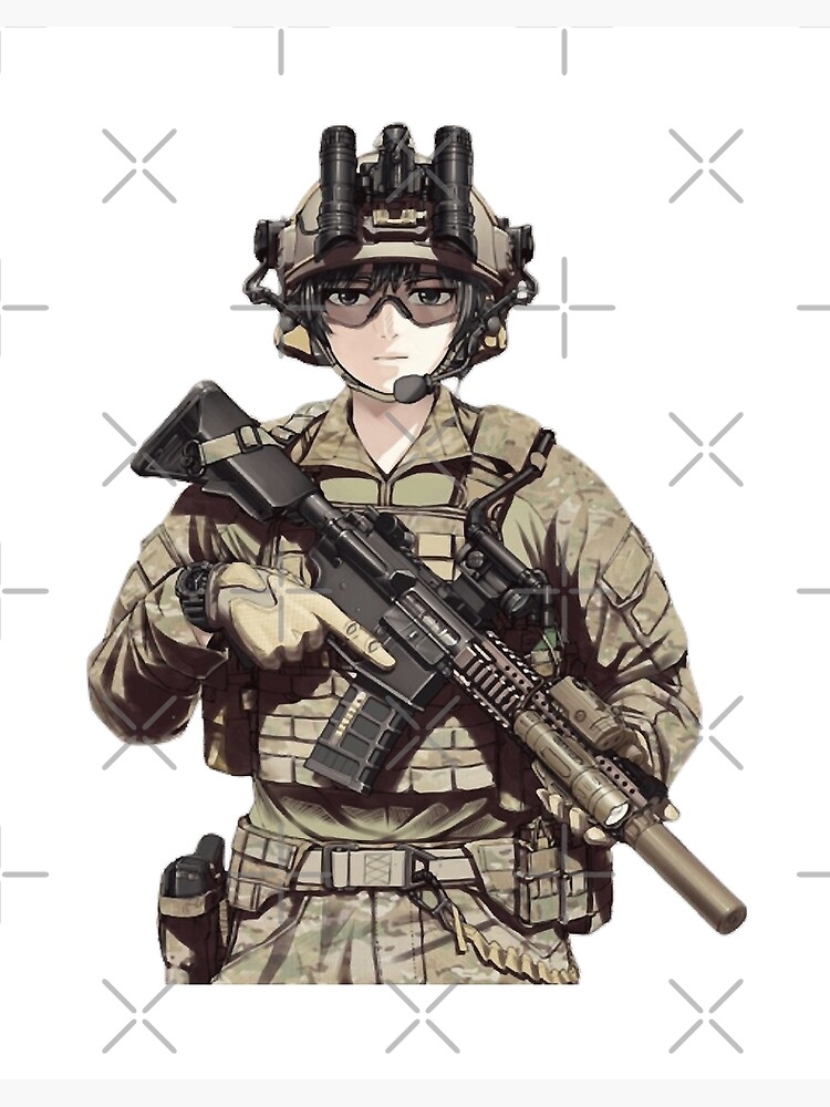Modern military anime Art Board Printundefined by Luka Kästle  Redbubble
