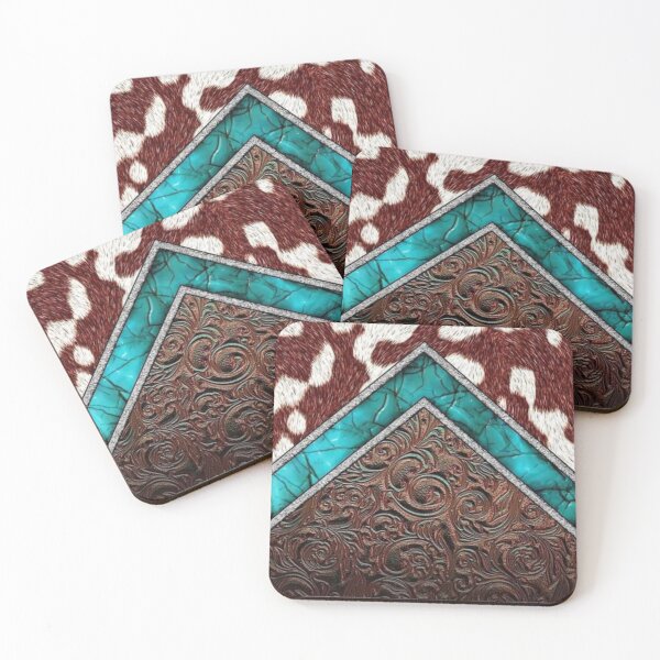 Item preview, Piel turquesa estampado vacuno designed and sold by Dana  Burke.