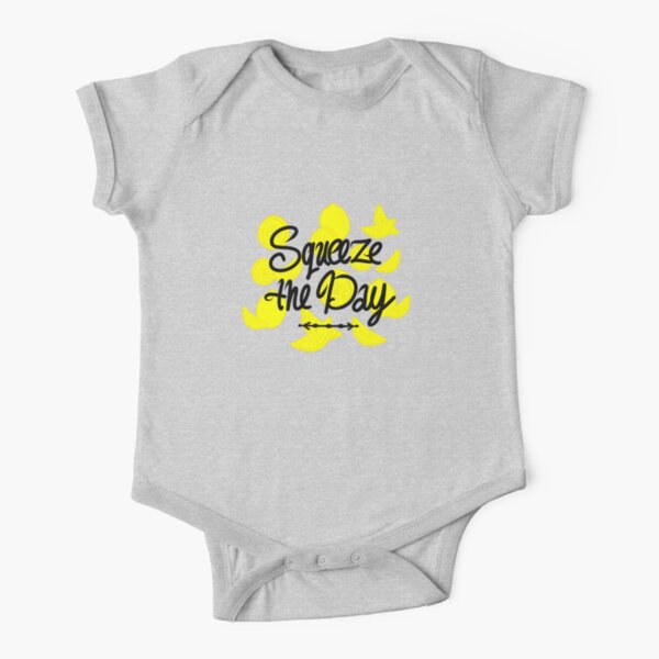 Squeeze the Day with Lemons Short Sleeve Baby One-Piece