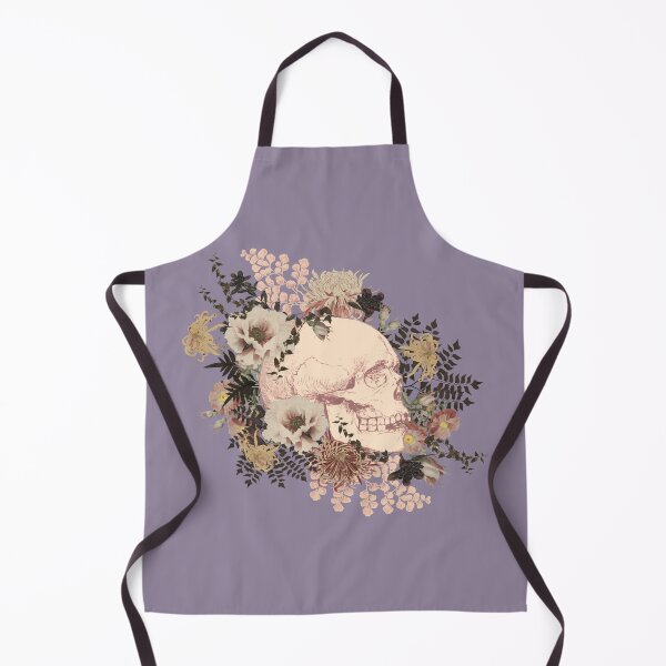 Item preview, Beautiful Vintage Human Skull Illustration, Powder Purple Lilac Tones designed and sold by TrulyEpoque.