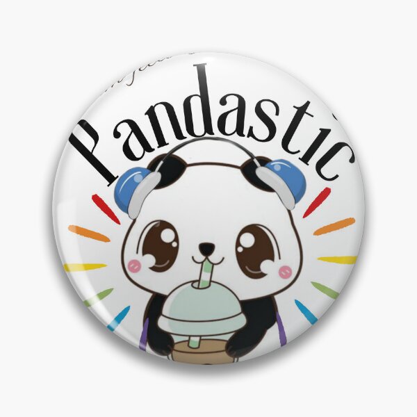 Item preview, I am Feeling Pandastic with Panda Relaxing Drinking Boba designed and sold by blackpanpan.