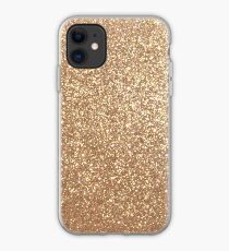 Copper Rose Gold Metallic Glitter iPhone Case