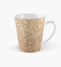 Kupfer Rose Gold Metallic Glitter Tasse (groß)