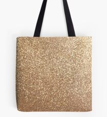 Kupfer Rose Gold Metallic Glitter Tote Bag