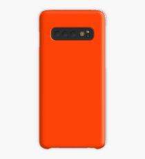 Bright Fluorescent Attack Orange Neon Case/Skin for Samsung Galaxy