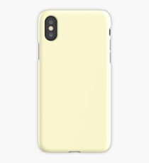 Pastel Lemon Yellow Pale Soft Meringue Yellow iPhone Case