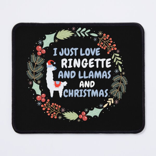 Item preview, I JUST LOVE RINGETTE AND LLAMAS AND CHRISTMAS designed and sold by dacdibac.