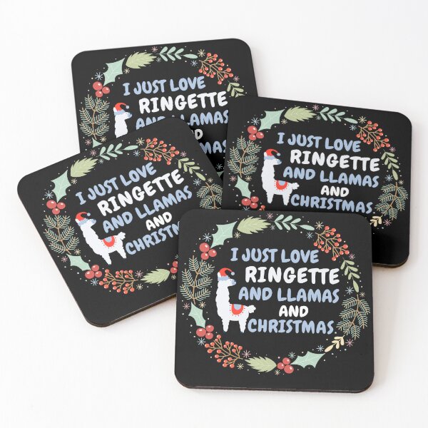 Item preview, I JUST LOVE RINGETTE AND LLAMAS AND CHRISTMAS designed and sold by dacdibac.