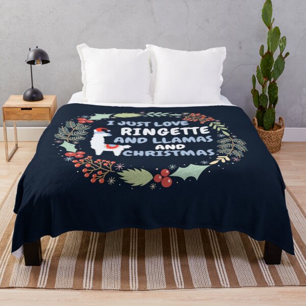Item preview, I JUST LOVE RINGETTE AND LLAMAS AND CHRISTMAS designed and sold by dacdibac.