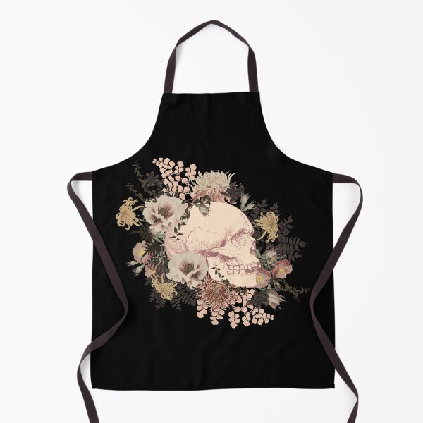 Item preview, Beautiful Vintage Human Skull Illustration, Black Background designed and sold by TrulyEpoque.
