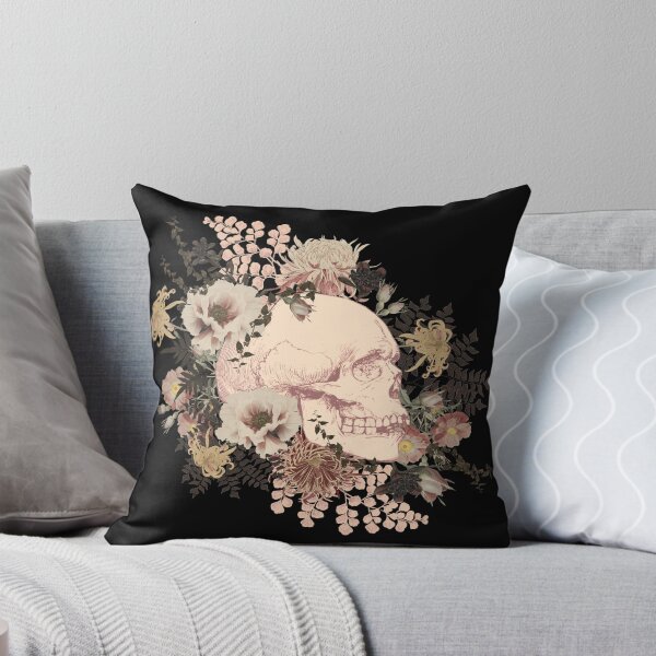 Item preview, Beautiful Vintage Human Skull Illustration, Black Background designed and sold by TrulyEpoque.