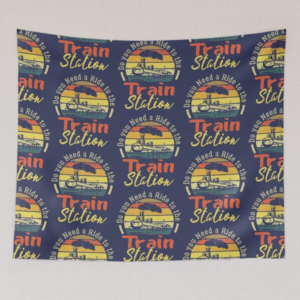Item preview, Funny Retro Vintage Style Do You Need a Ride To The train    designed and sold by HarveyFlynn.