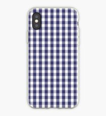 USA Flagge blau und weiß karierten überprüft iPhone-Hülle & Cover