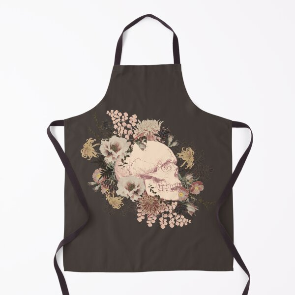 Item preview, Beautiful Vintage Human Skull Illustration, Dark Brown Background designed and sold by TrulyEpoque.