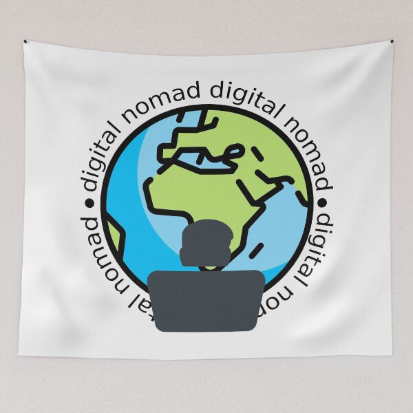 Item preview, digital nomad designed and sold by yourgeekside.