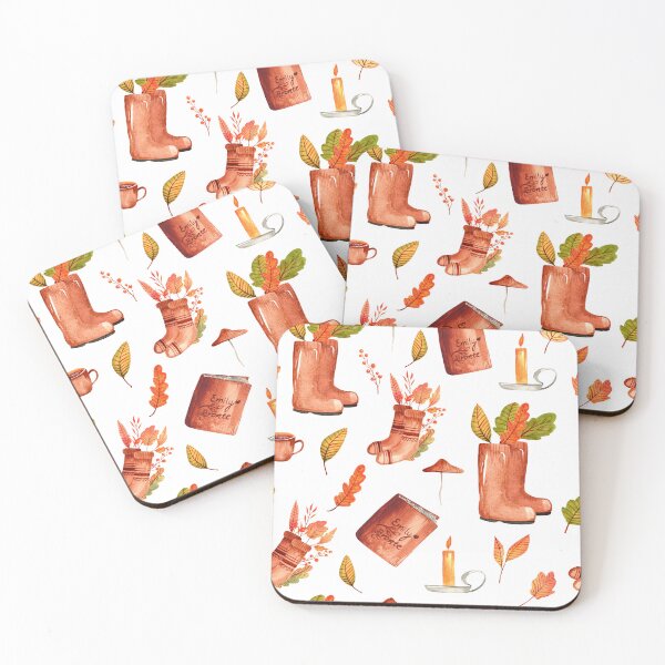 Item preview, Keep warm cozy autumn seamless pattern  designed and sold by pinkyfish1010.