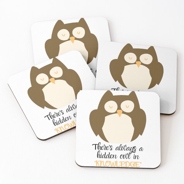 Item preview, There's Always A Hidden OWL In "Knowledge" designed and sold by Chouchi-chouchi.