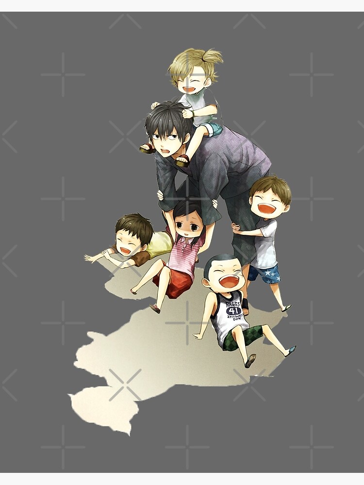 barakamon manga cute anime tshirt Sticker for Sale by chibili