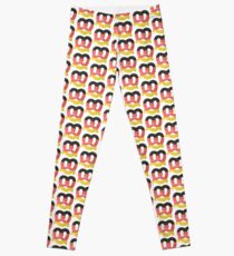 Brezel in handgemalten Wasserfarben der deutschen Flagge Leggings