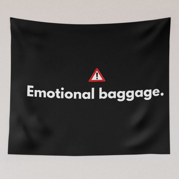 Item preview, Emotional baggage warning designed and sold by Johnquoteart.