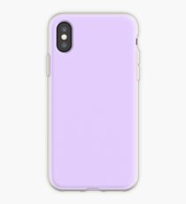 Blasse Flieder Volltonfarbe iPhone-Hülle & Cover