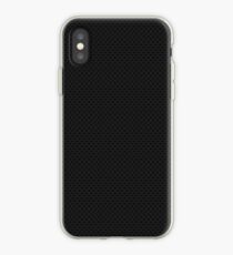 Black and Grey Perforated PInhole Carbon Fiber iPhone Case